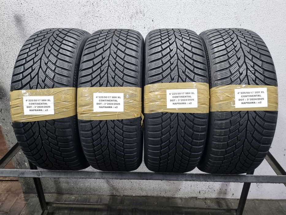 225/50/17 98H XL Continental Winter Contact TS 870 KOMPLET MONTAŻ