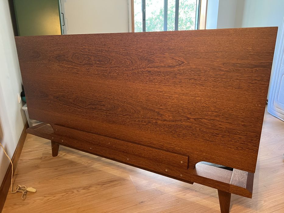 Cama de Casal em Madeira Sucupira + Colchão como Novo (Venda em Separado ou Conjunto)