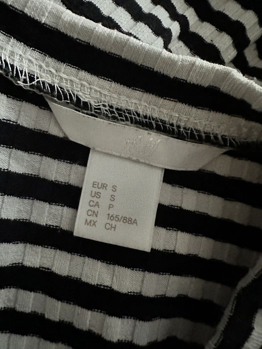 Sukienka prążki paski 36 H&M wiskoza