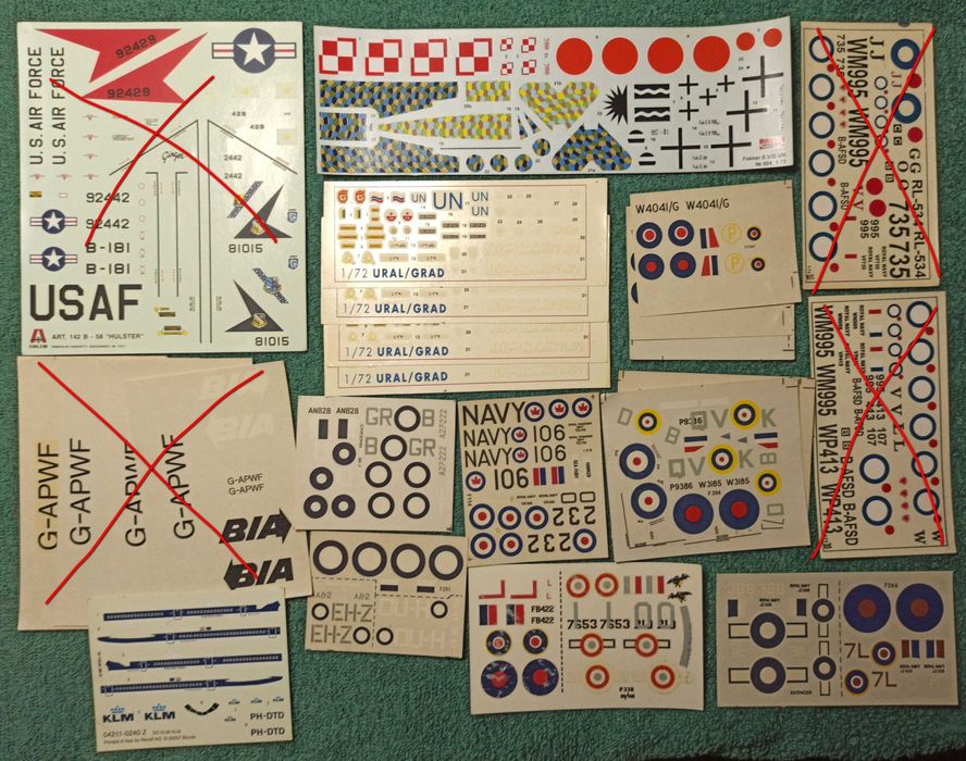Сборная модель, декаль 1/72