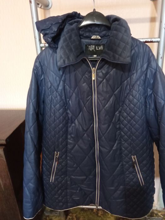 Куртка демісезонна синя 50-52 розміру XL-XXL