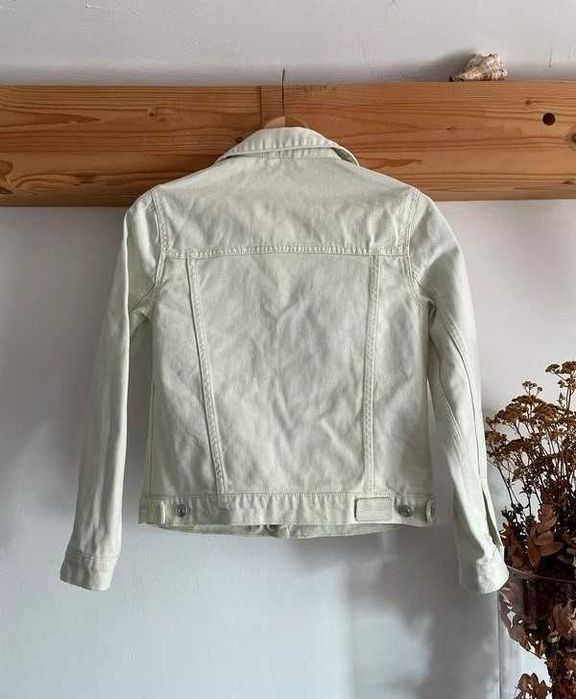 Kurtka jeansowa dziewczęca damska denim klasyczna Zara jasna 174 36/S)