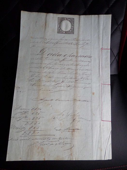 Documento Manuscrito Sec. XIX  ,  20 páginas