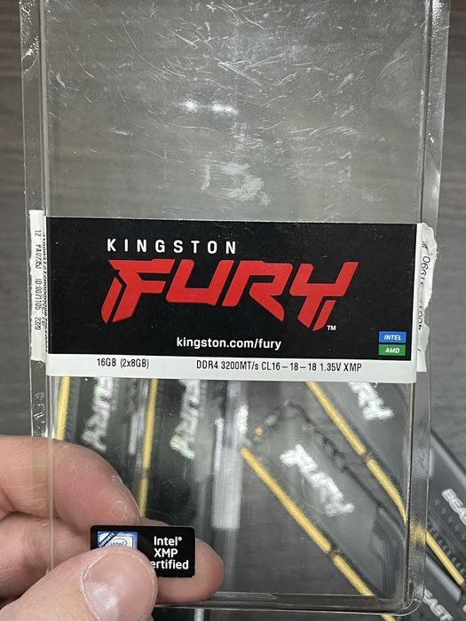 Kingston Fury DDR4 3200MHz CL16 16GB (2x8GB) оперативна пам'ять
