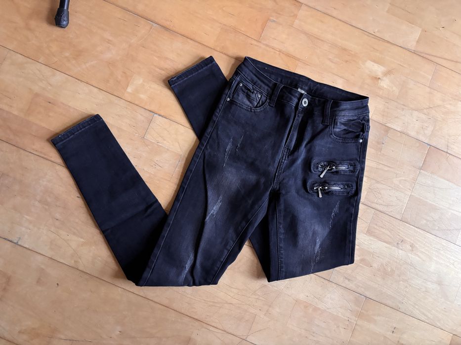 Dżinsy skinny wysoki stan S