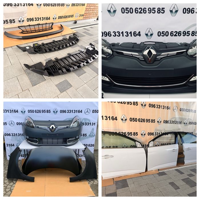 Megane 3 Scenic 3 Clio 4 Megan 4 разборка бампер решотка крыло лот