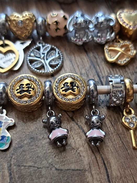 Nowy charms / beats 100% stal chirurgiczna 316l