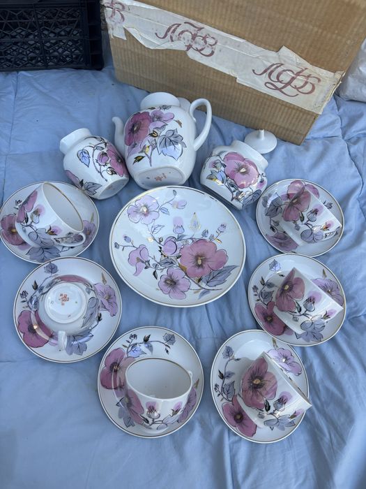 Сервіз чайний суми полонне дулево фарфор лфз довбиш чашки посуд ссср