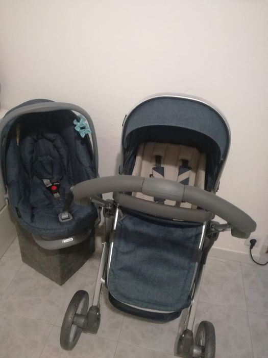Carro de bebe + ovo com redutor usado em bom estado