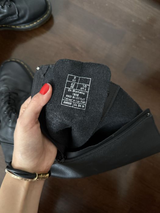 Нові високі Dr. Martens чорні шкіряні, р. 42