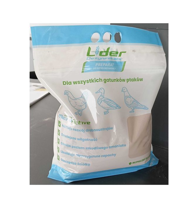 Posypka dla kur, posypka dla ptaków do kurnika, osusza słomę w kurniku