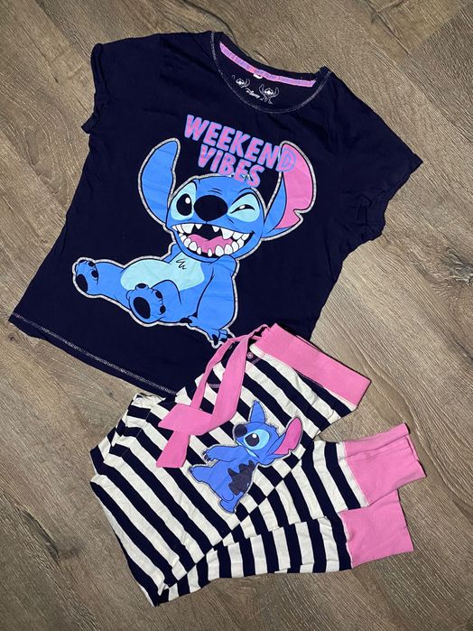 Стіч жіноча піжама M комплект футболка штани для дому