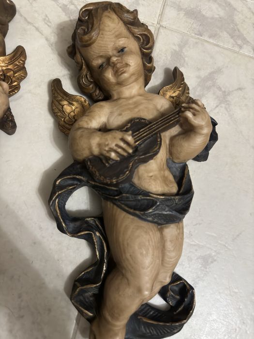 Anjos decorativos de parede