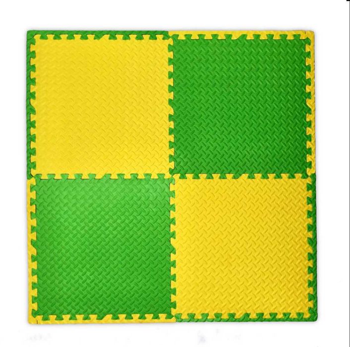 Mata piankowa PUZZEL POJEDYNCZY 1x1m 2.5cm dywan pod sprzęt do ćwiczeń