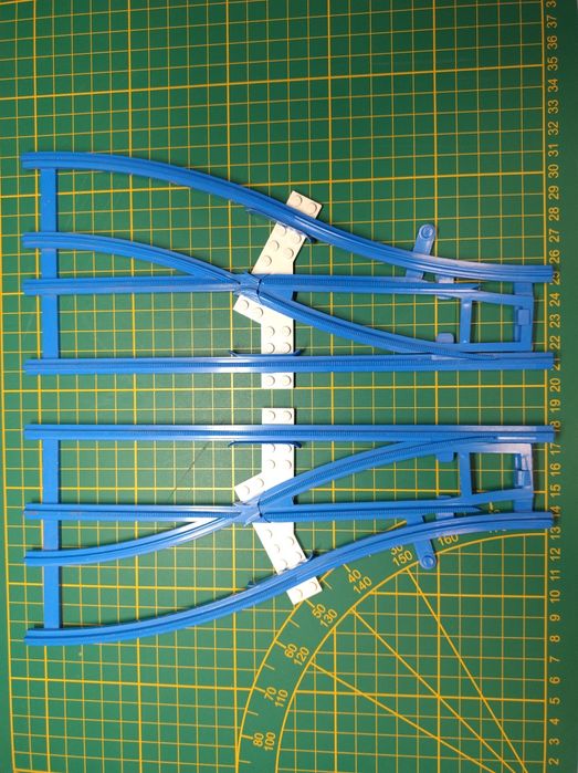 LEGO 154 niebieskie zwrotnice kolejowe