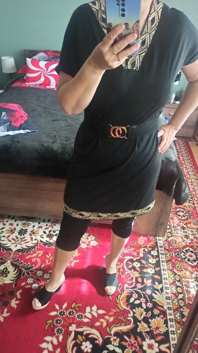 Tuniko sukienka z cekinami l/xl
