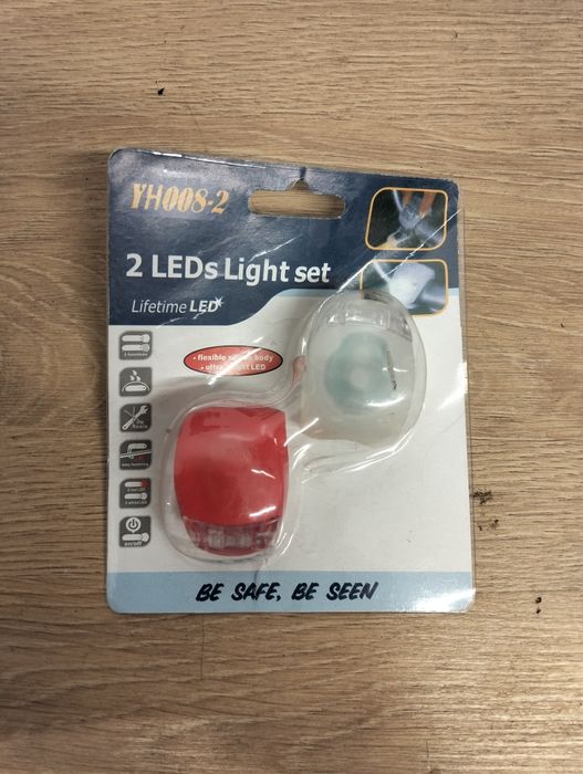 Lampki rowerowe dwupak nowe