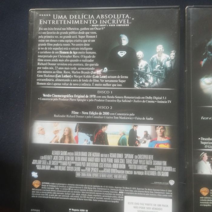 Super Homem 4 DVD's