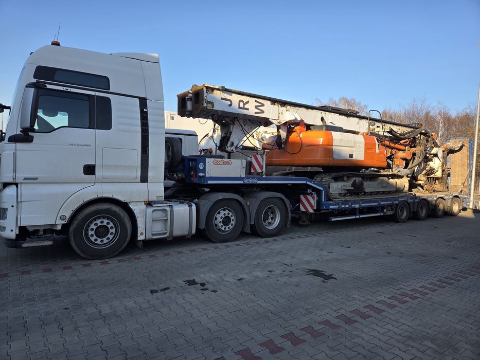 Transport niskopodwoziowy laweta niskiepodwozie maszyn