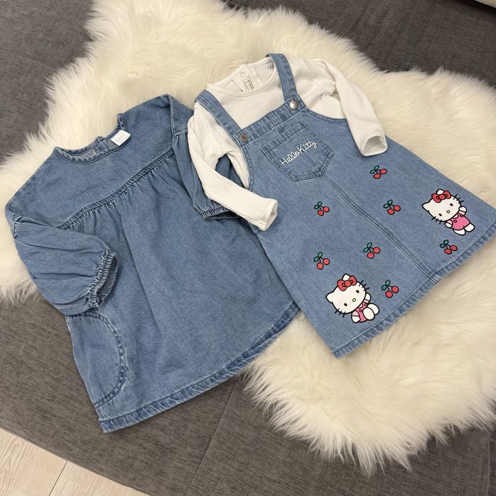 Джинсова сукня сарафан 6-9 м 74 см next h&m