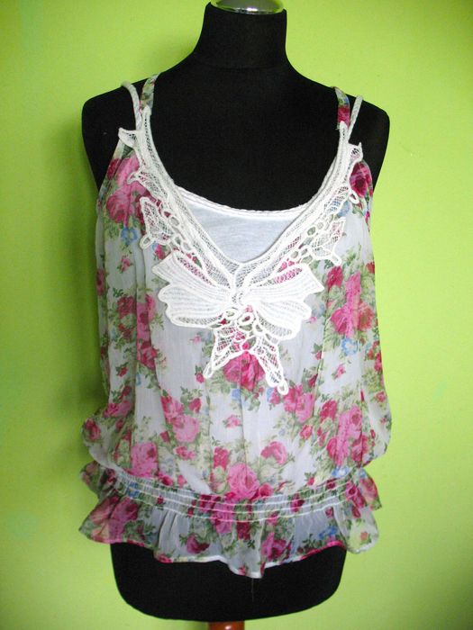 Bluzka - na ramiączka - 42 XL - biust 90-100 cm