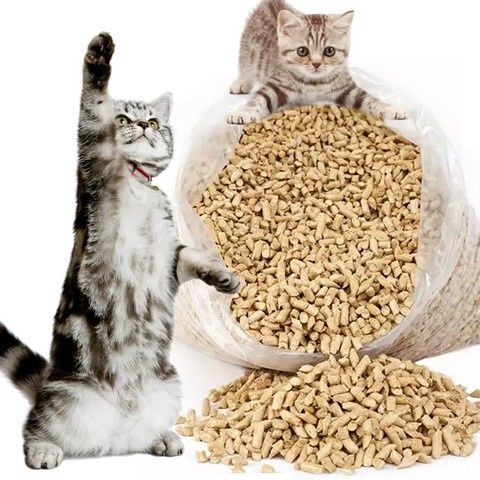 Zwirek drewniany pelet eko dla kota 2.5kg/ 5l