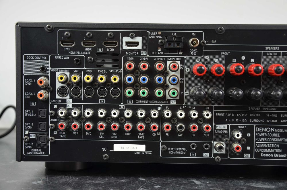 Amplituner Denon AVR-1909 7.1 czarny oryginał okazja