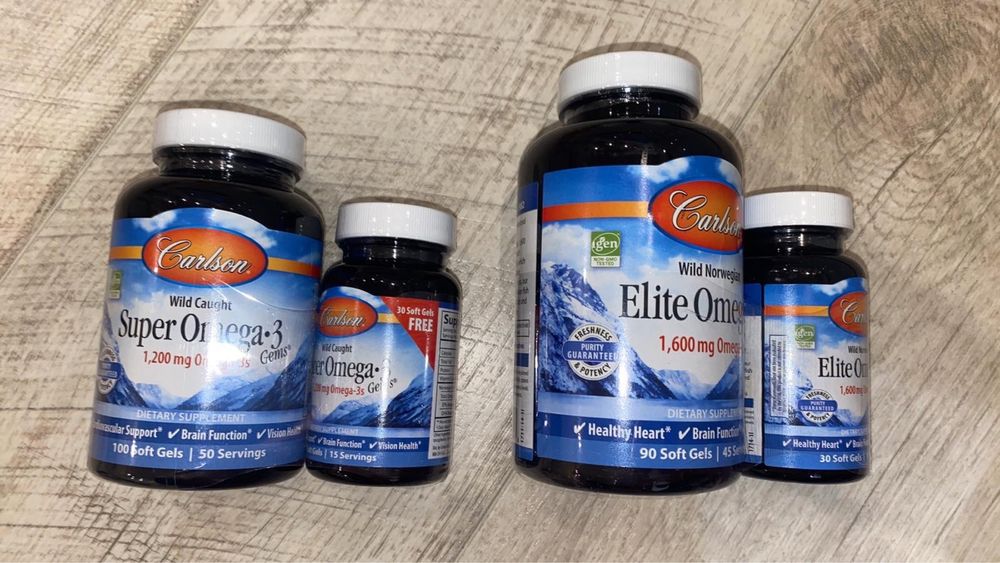 Carlson labs, Super Omega-3, Elite Omega-3 в наличии