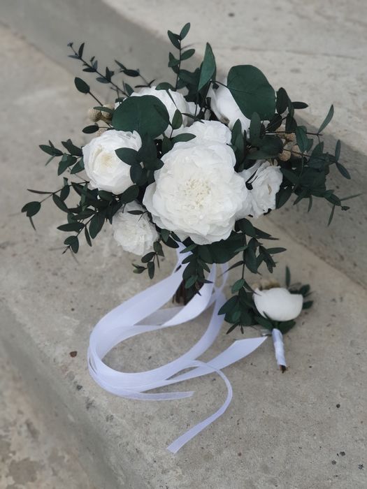 Стабилизированные цветы, сухоцвіти,свадебный букет