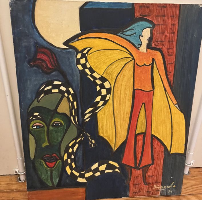 Pintura a óleo de Sirgado