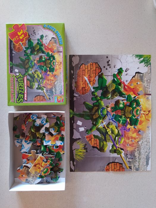 Пазл черепашки ніндзя 30смх21см (35 деталей)