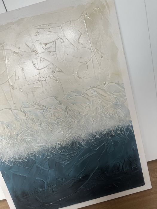 Tela/Quadro azul e branco