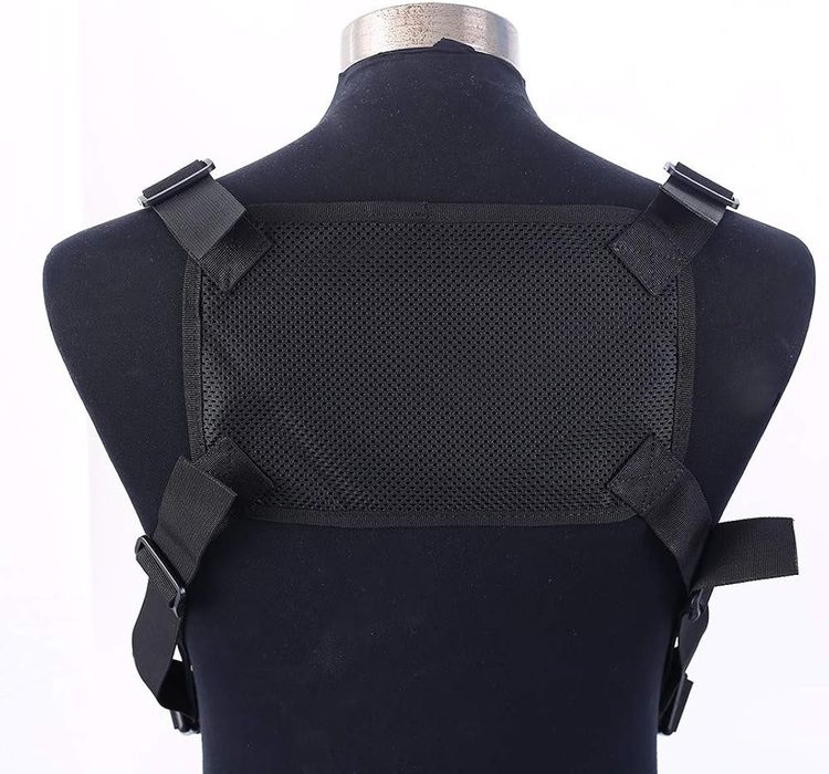 Torba taktyczna na klatkę piersiową czarna B407