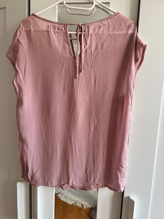 Bluzka haftowana koralikami, Cream