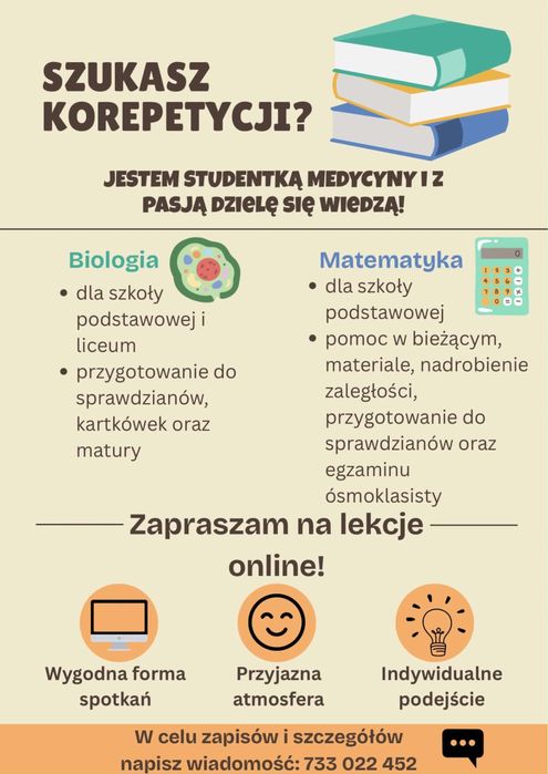 korepetycje biologia i matematyka online