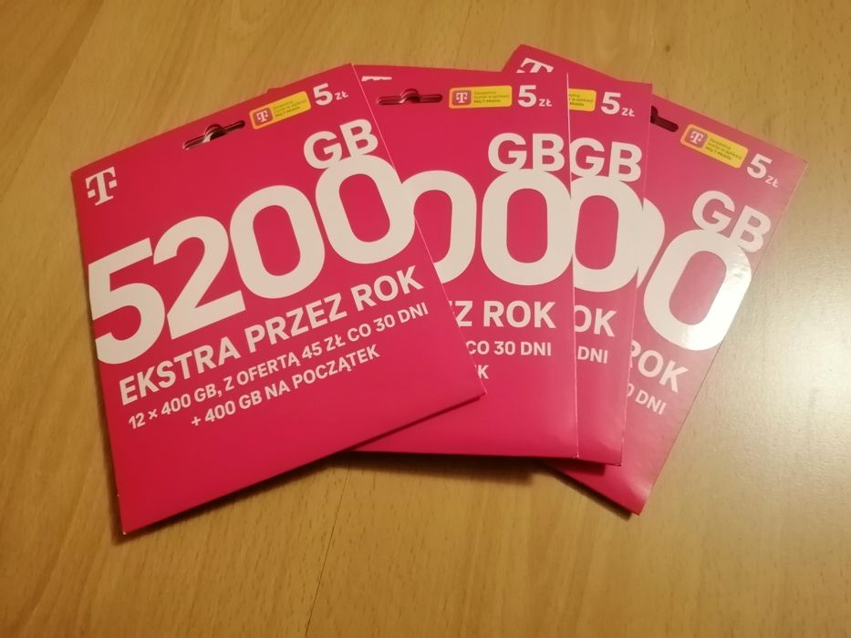 T-mobile starter 5zł 2027r. 100szt.