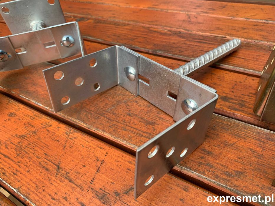 Podpora podstawa słupa przykręcana regulowana SOLIDNA kotwa  wspornik