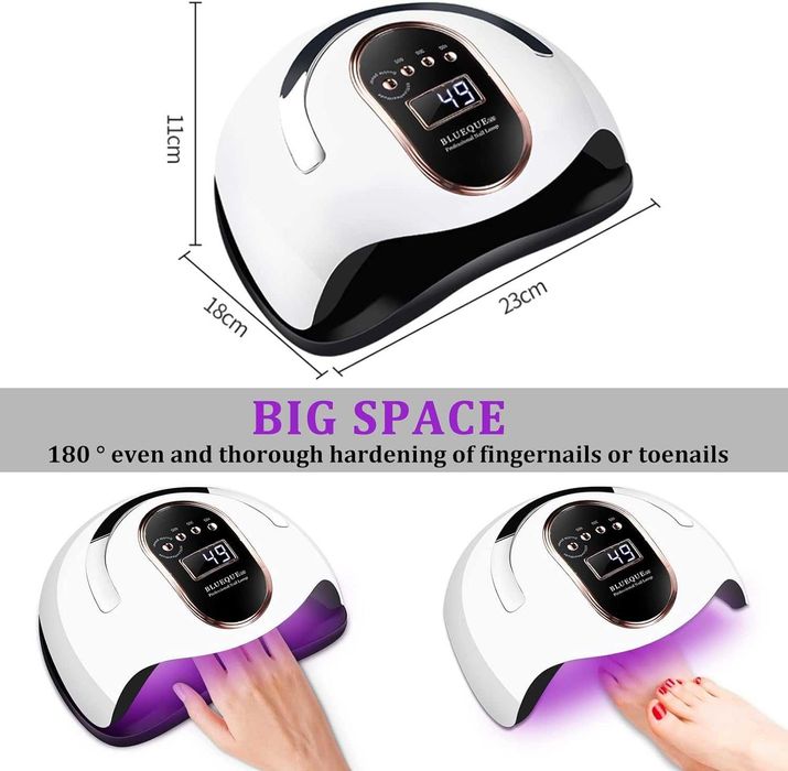 Conjunto Catalisador lâmpada LED UV secador candeeiro unhas gel - NOVO