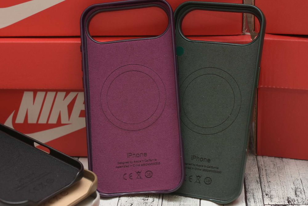 Шкіряний чохол чехол Leather Case iPhone 17 Pro Max Air Анімація