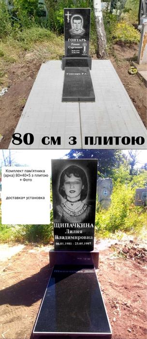 Гранітні памʼятники. Бюджетні варіанти