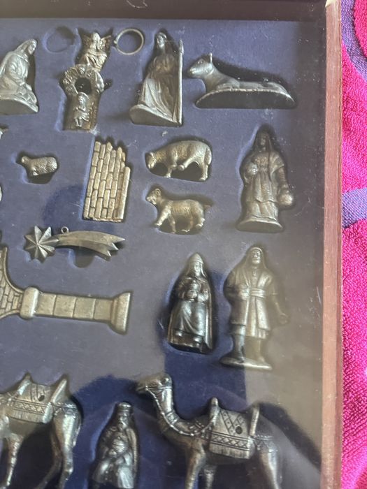 Presepio  metal  antiguidades