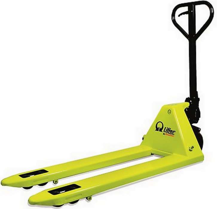 Porta-paletes monta-cargas hidráulico PRAMAC2200kg Rodas borracha AP28