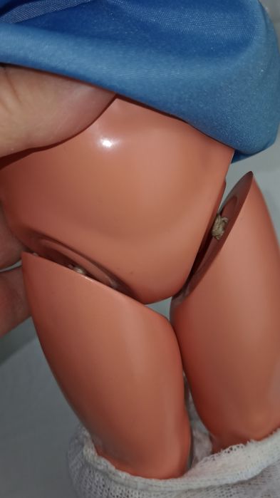 Starą piękna laleczka celuloidowa sygnatura Żółwik. 36 cm.