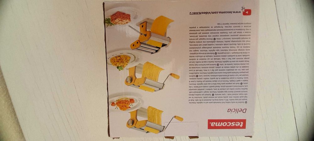 Máquina de massa Tescoma Delícia novo