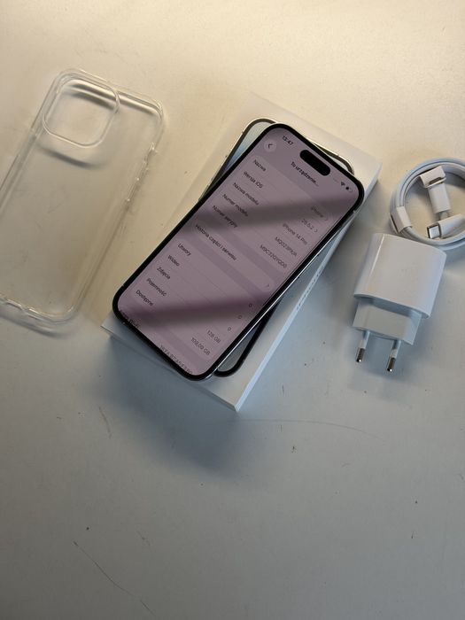 iPhone 14 Pro 128gb srebrny bateria 100% komplet