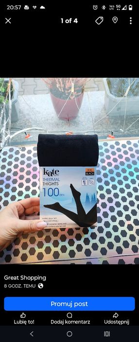 Rajstopy zimowe Den 100