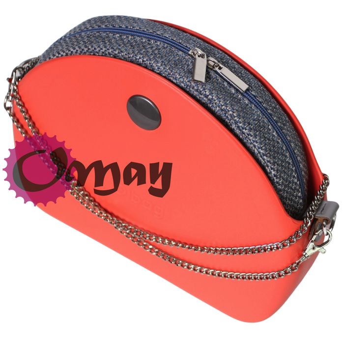 organizer do OBAG MOON LIGHT plecionka lazur szary 2 kieszenie OMAY