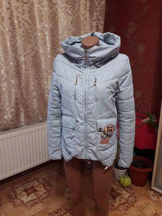 Куртка голуба жіноча