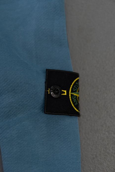 БЕЗ ПЕРЕДОПЛАТИ: Зіп худі Stone Island джинсовий колір