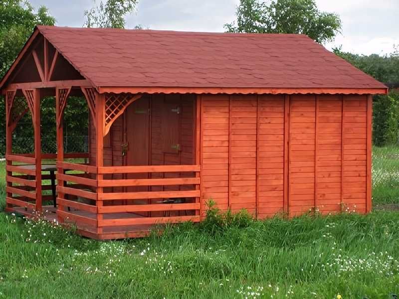 DOMEK JAŚ 4,5x4,5m Impregnowany +Podłoga +Taras Dach 2-spad Producent